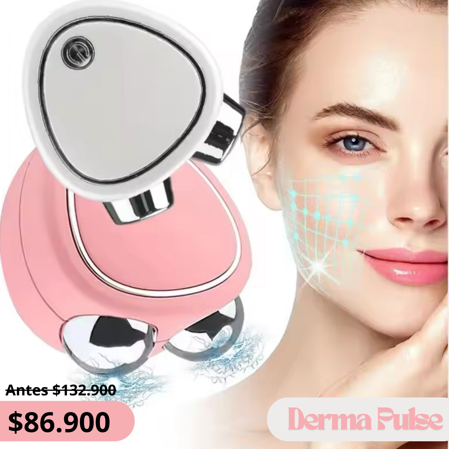 Masajeador Facial de Microcorriente