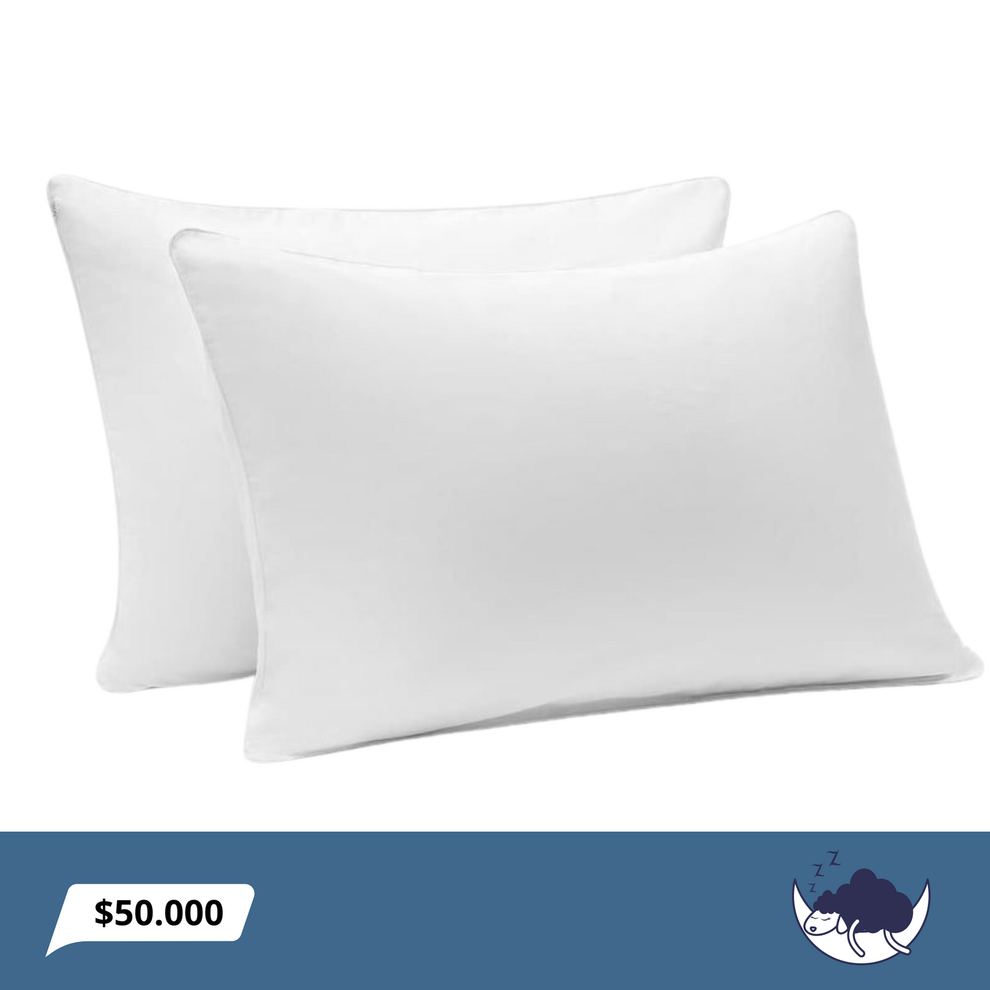 Almohadas de fibra siliconada x2